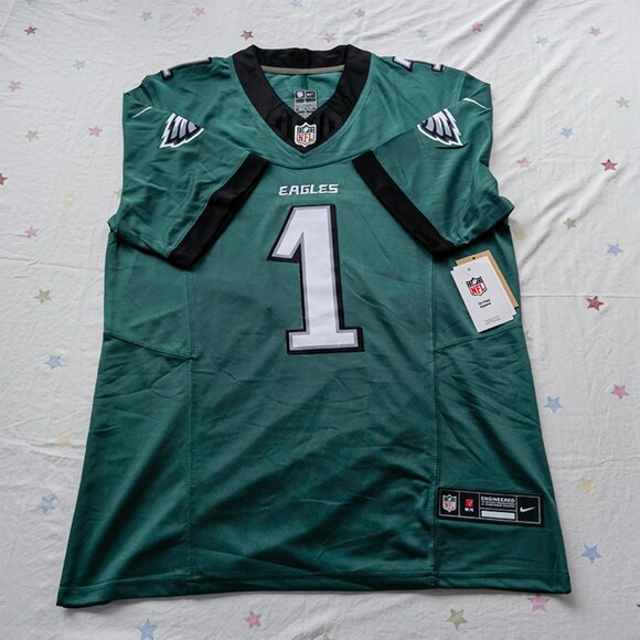 NFL HURTS Green No. 1 Short Sleeve Jersey - Picture 9 of 10